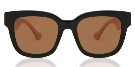 Gucci Women's Oversized Square Sunglasses, Black-Pink-Brown, One Size