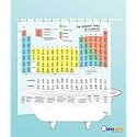 SMART by Simple Memory Art Periodic Table Shower Curtain (EVA Vinyl) - The Official Curtain on The Big Bang Theory