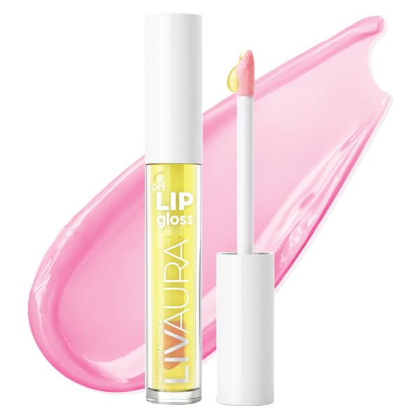 LIVAURA Tinted Lip Gloss for Women, pH Activated Hydrating, Moisturizing, Shiny Lipgloss, Non Sticky LipGloss, Glossy Lip Tint, Lip Shine, Smooth Lip