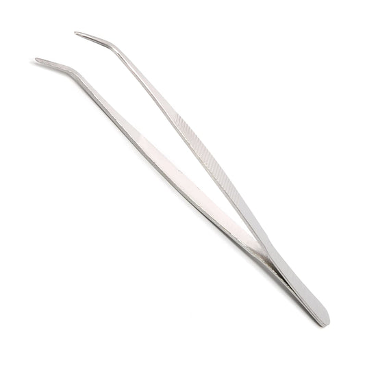 Hegebeck Stainless Steel Tweezers, 200mm 430 Multi Purpose Curved Tweezer, for Facial Ingrown Hairs Splinter Remover, Plants, Daily Beauty Tool Beauty and Personal Care Hegebeck