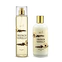 Home Spa Gift 10oz Deep Moisturizing Fragrance Body Lotion & 8 oz. Fine Fragrance Body Mist Set Luxury Self-Care Combo for Women and Girls (French