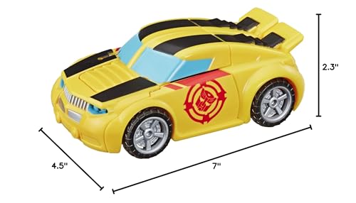 Transformers Playskool Heroes Rescue Bots Academy Bumblebee Converting Toy Robot, 4.5" Action Figure, Toys for Kids Ages 3 & Up