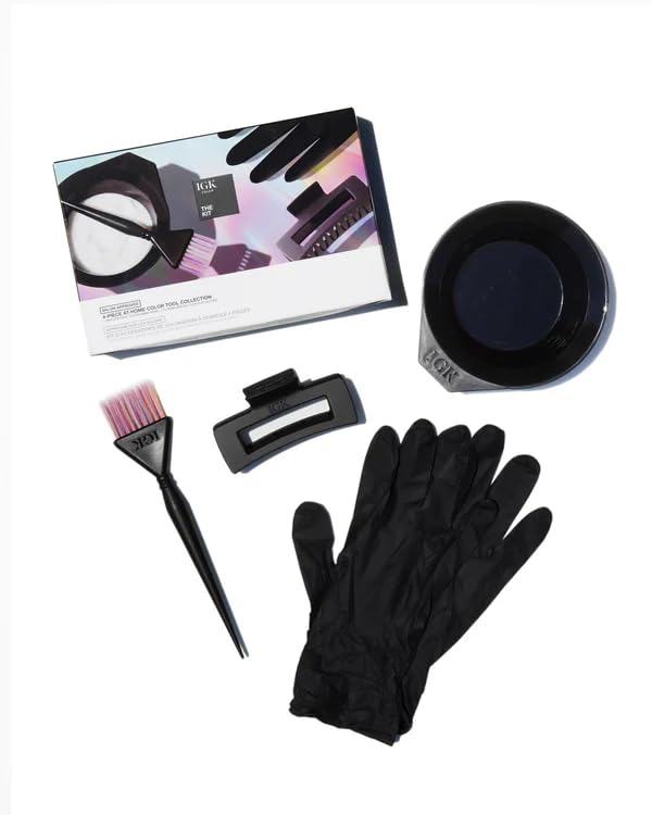 IGK The Kit At-Home Color Tool Collection | 4-Piece Set for Precise, Even Hair Color Application | Salon-Approved Color Tools