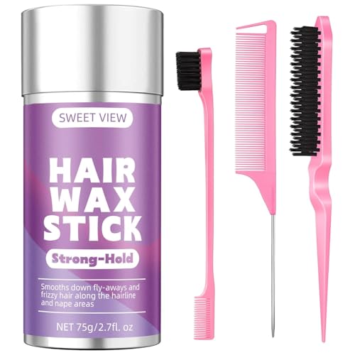 SWEET VIEW Hair Wax Stick & Slick Back Brush Beauty and Personal Care SWEET VIEW Default Title