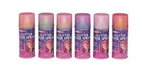 Rubies Multicolor Glitter Haircolor Costume Hairspray for Adults, Unisex 3 Ounce