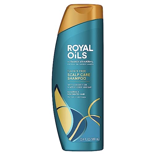 Head & Shoulders Anti-Dandruff Shampoo, Royal Oils Moisturizing Shampoo, 1% Pyrithione Zinc, Curly & Coily Hair, Coconut, Apple Cider Vinegar Beauty and Personal Care Head & Shoulders Default Title