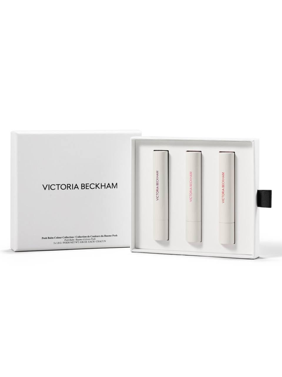 Victoria Beckham Posh Balm Colour Collection - Fleur, Colette, Cassis & Complimentary Sheet Masque