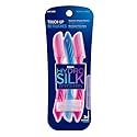 Schick Hydro Silk Touch-Up Dermaplaning Tool with Precision Eyebrow Cover, 3ct | Dermaplane Razor, Face Razors for Women, Peach Fuzz Remover | Beauty