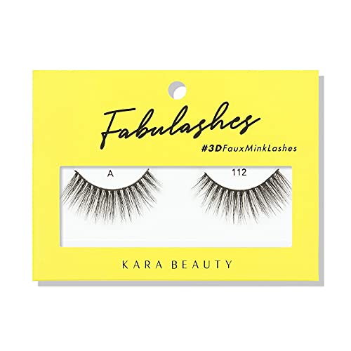 KARA BEAUTY 3D Faux Mink Strip Lashes - Reusable False Eyelashes - Lightweight, Beginner-Friendly Eye Lashes for Special Occasion, Wedding, Prom