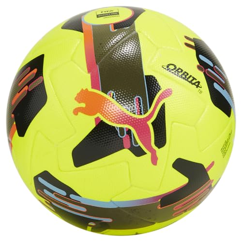 Puma Unisex ORBITA 1 (FIFA Quality PRO) Soccer Ball, Lemon Tonic-Multicolor SS24, 5