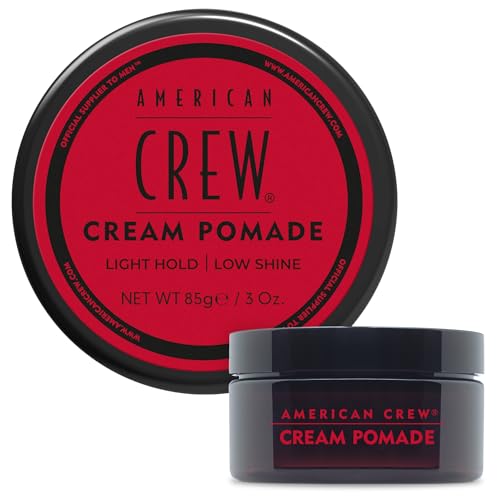 American Crew Men's Hair Cream Pomade, Like Styling Gel with Light Hold & Low Shine, Stocking Stuffer for Him, 3 oz