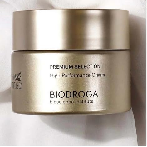 Biodroga Premium Selection High Performance Cream (1.7 oz) with 24 CARAT GOLD - 95.8% Natural - Luxury Class for Mature Skin - NO Fragance, Colouring