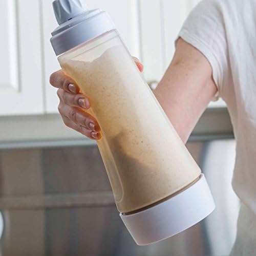 Whiskware Pancake Bottle & Batter Dispenser with BlenderBall Whisk – Durable, No-Mess, BPA-Free, Dishwasher Safe, Mint