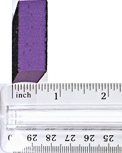 PrettyClaw | 40pc Mini Disposable Nail Buffer Blocks 80/80 Black Grit Purple Buffing Sanding Nail File 2 Sided