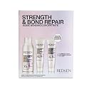 Redken Acidic Bonding Concentrate Mini Kit - Strengthening Shampoo, Conditioner & Leave In Treatment for Damaged Hair, Reduces Breakage & Split Ends