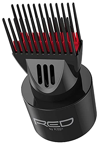 Red by Kiss Detangling Blow Dryer Hair Styling Pik, Double Layer Pik Attachment for Smooth, Frizz-Free Hair, Compatible with Most Hair Dryers, Wigs Beauty and Personal Care Red by Kiss Default Title