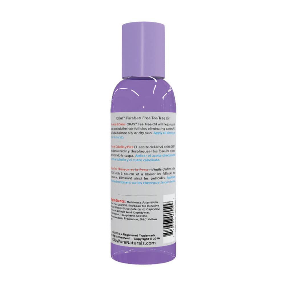 Okay | Blended Tea Tree Oil | For Hair, Scalp and Skin | 2 Ounce