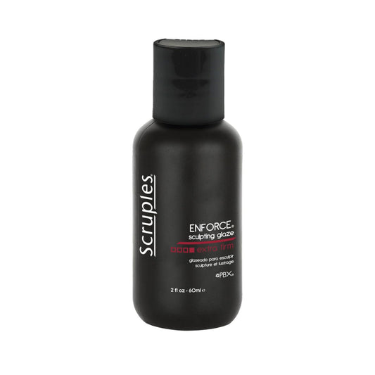 Scruples Enforce Sculpting Glaze - Strong Hold Hair Gel to Create Body & Lift - Weightless Formula without Build Up - Water Soluble for All Hair Types