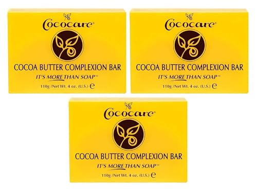 Cococare Cocoa Butter Complexion Bar 4 Ounce (Pack of 3)