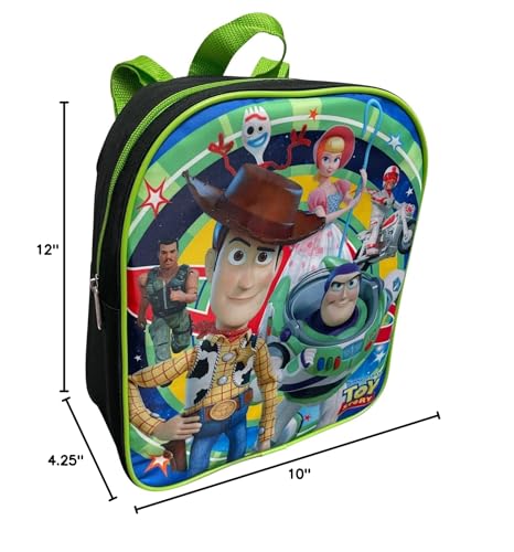 Ruz Toys Story Toddle Boy 12 Inch Mini Backpack (Black-Green)