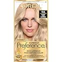 L'Oreal Paris Superior Preference Luminous Fade-Defying Permanent Hair Color, Hair Dye For Up to 9 Weeks of Radiance, Light Ash Blonde 9A, 1 Hair Dye Beauty & Personal Care L'Oreal Paris