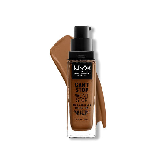NYX PROFESSIONAL MAKEUP Can't Stop Won't Stop Foundation, 24h Full Coverage Matte Finish - Warm