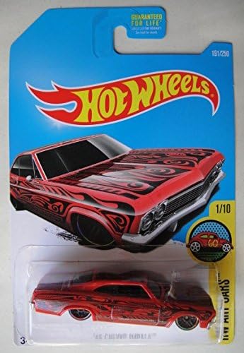 2016 HOT WHEELS HW ART CARS SERIES 1/10 RED '65 CHEVY IMPALA 191/250