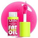 NYX PROFESSIONAL MAKEUP Fat Oil Lip Drip, Moisturizing Lip Oil Gloss, Vegan Tinted Formula, Up to 12 HR Hydration - Supermodel (Shimmering Magenta)