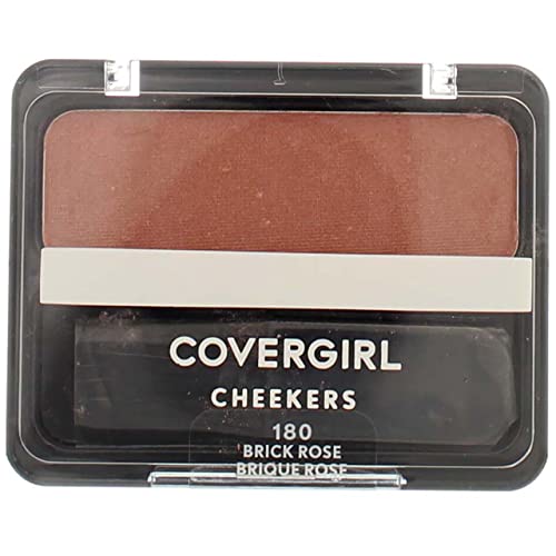 CoverGirl Cheekers Face Blush, Brick Rose 0.9 oz (2 pack) (Bundle)2