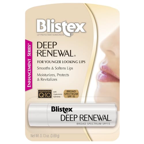 Blistex Deep Renewal, Anti-Aging Formula, 0.13 Ounce, Pack of 6 - Moisturizes, Protects & Revitalizes, Broad Spectrum SPF 15, For Younger Looking Beauty and Personal Care Blistex