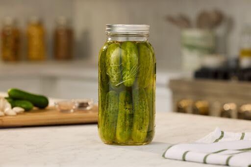 Ball - 64oz Wide Mouth Jars with Lids & Bands 6 Pack Jars | Half Gallon Large Glass Mason Jar for Food Storage with airtight Lid, 0.5 Gallon Glass…