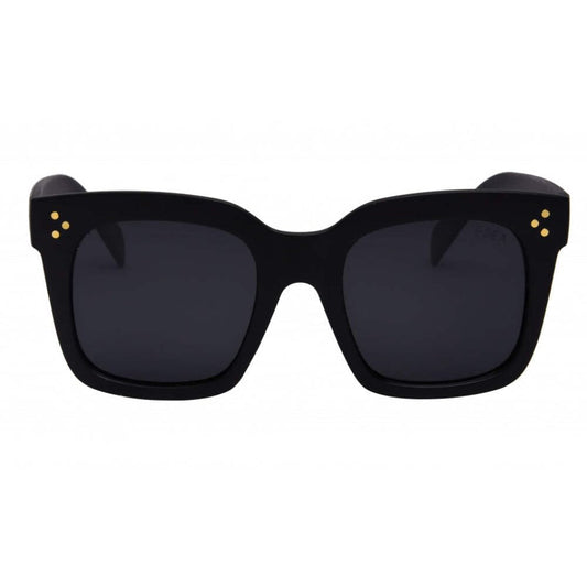 I-SEA Women's Sunglasses - Waverly (MATTE BLACK/SMOKE POLARIZED)