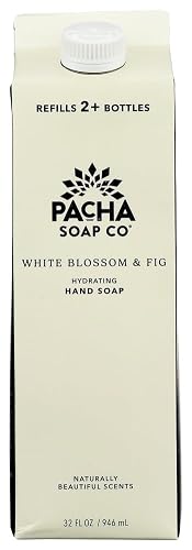 PACHA SOAP White Blossom & Fig Refill Hand Soap, 32 FZ