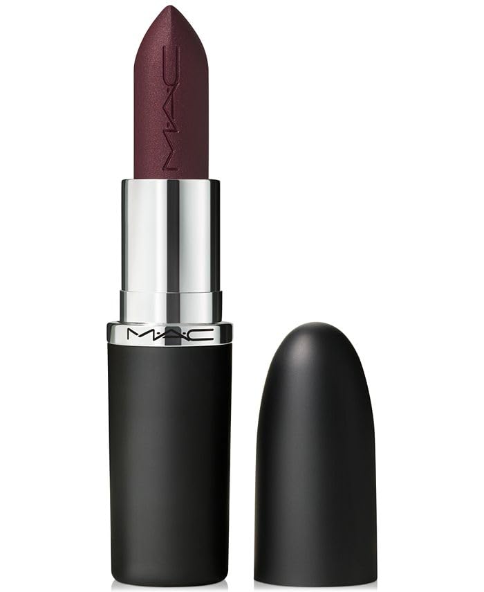 MAC M·A·CXIMAL Silky Matte Lipstick, Smoked Purple, 0.1 Ounces