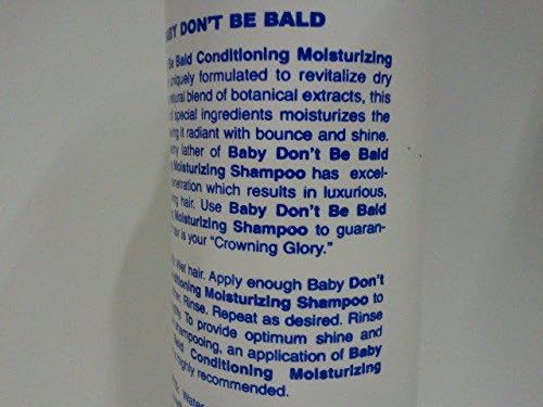 Baby Don't Be Bald] CONDITIONING MOISTURIZING SHAMPOO FOR SHINIER HAIR 8OZ