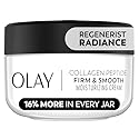 Olay Regenerist Radiance Collagen Peptide Face Moisturizer: Firm & Smooth Cream - Fragrance-Free, Hydrating, Firming, Anti-Aging & Anti-Wrinkle - 2 Oz