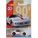HOT WHEELS 90s, WHITE DODGE VIPER RT/10 50TH ANNIVERSARY 7/10