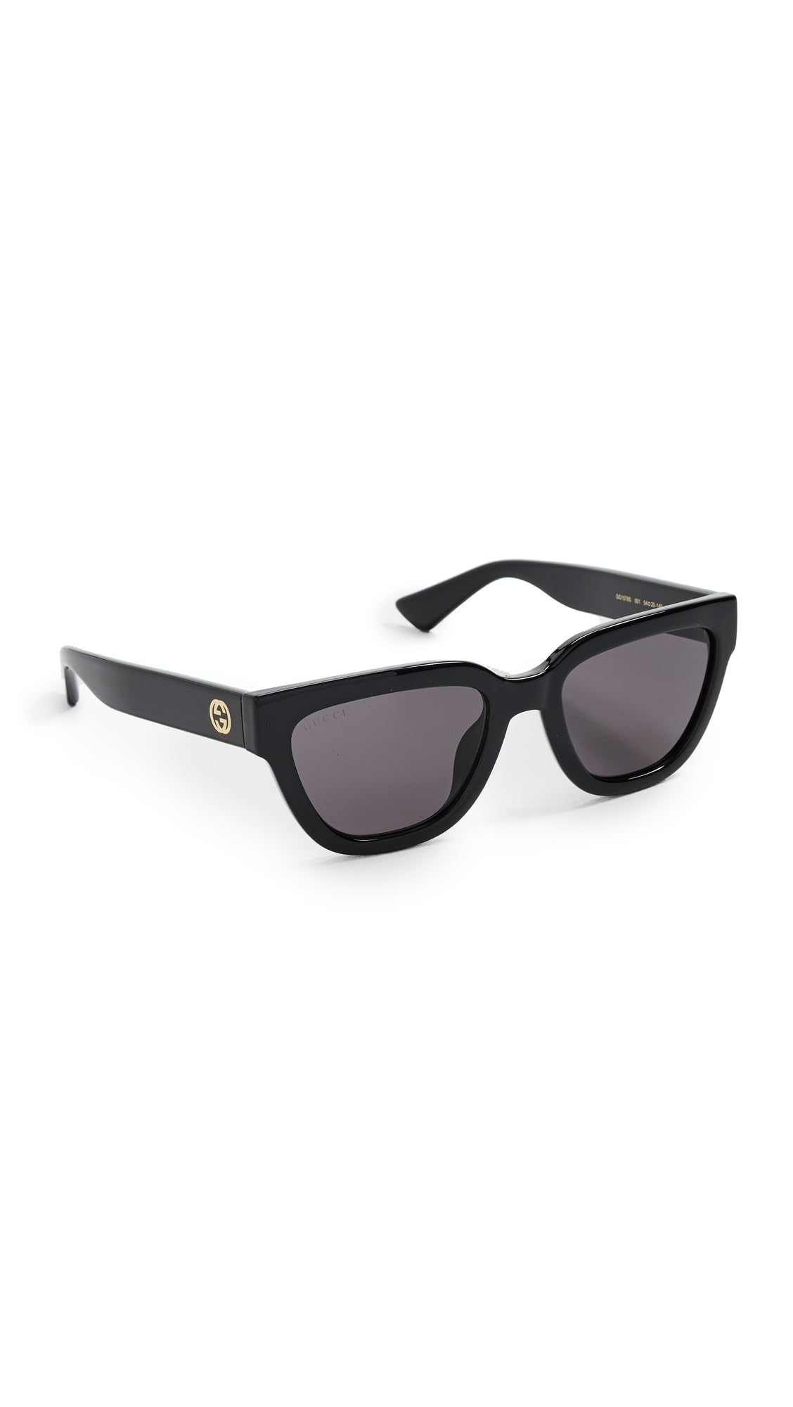 Gucci Women's GG1578S Sunglasses, Black-Black-Grey, One Size