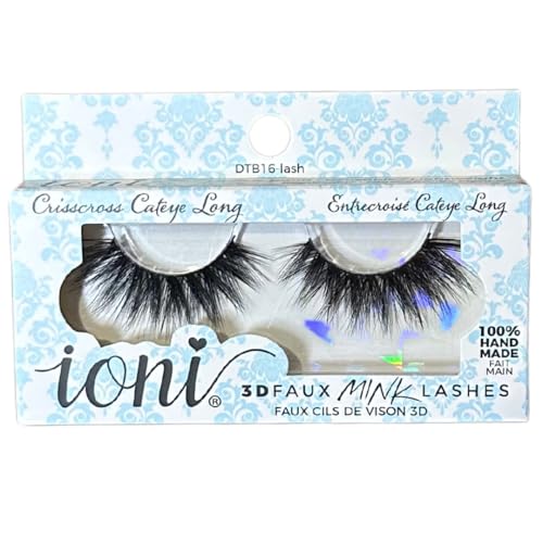 IONI 3D Faux Mink Lashes Crisscross Cateye Long (DTB16-Lash)
