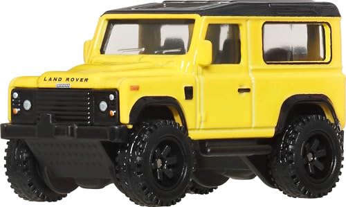 Hot Wheels Premium Car Culture Collectible Toy Car, 1:64 Scale Die-Cast Land Rover Defender 90, Off Road Vehicle with Real Riders Tires