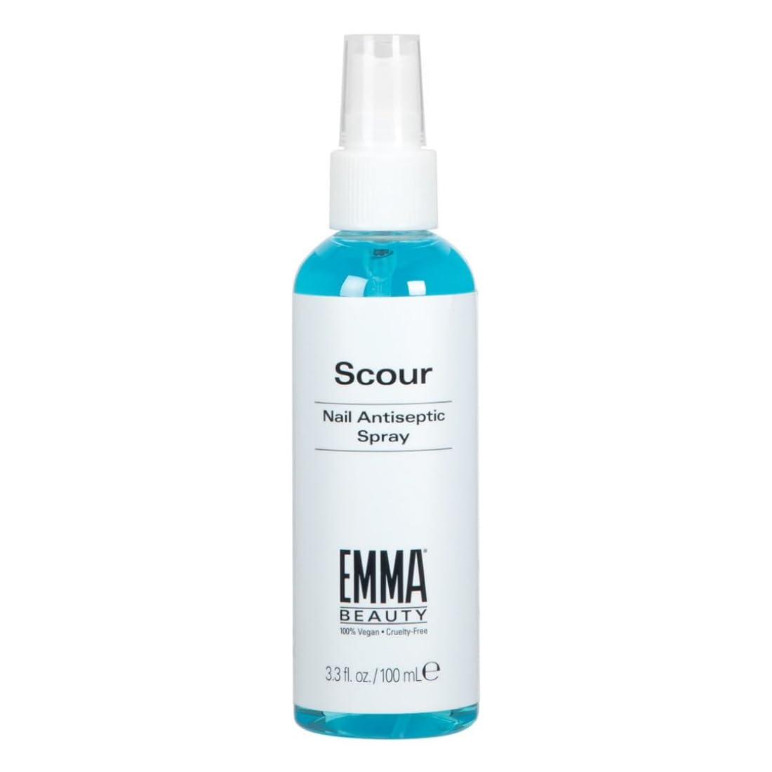 EMMA Beauty Scour Nail Antiseptic Spray, Nail Surface Cleanser and Cleaning Solution, 12+ Free Formula, 100% Vegan & Cruelty-Free, 3.3 oz. Beauty & Personal Care EMMA Beauty