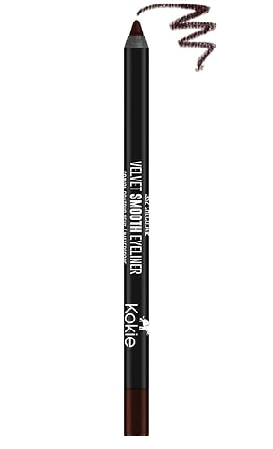 Kokie Cosmetics Waterproof Velvet Smooth Eyeliner Pencil, Chocolate, 0.042 Ounce
