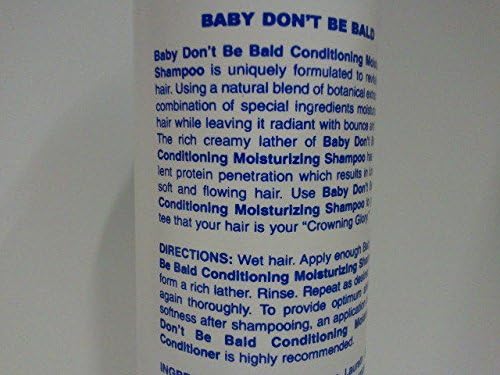 Baby Don't Be Bald] CONDITIONING MOISTURIZING SHAMPOO FOR SHINIER HAIR 8OZ