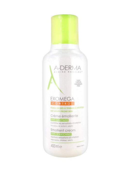 A derma Exomega, emollient milk for face and body - for very dry/atopic skin 400 ml.