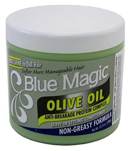 Blue Magic Olive Oil 13.75 Ounce Jar (406.6ml) (3 Pack)