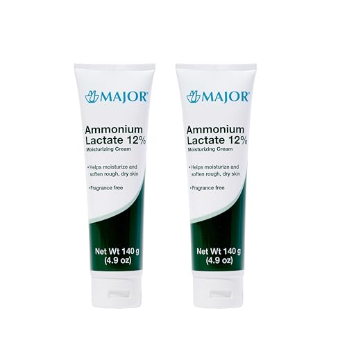 Major Ammonium Lactate 12% Moisturizing Cream - Lactic Acid Cream - Helps Hydrate, Soften, and Exfoliate Rough, Dry Skin - Fragrance-Free - 4.9 Oz. (2