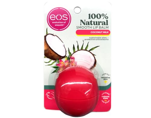 EOS Super Soft Shea Lip Balm, Coconut Milk 0.25 oz (Pack of 8)