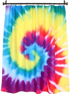 iDesign Shower Curtain, Tie Dye
