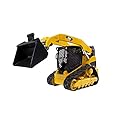 Bruder Toys - Construction Realistic CAT Compact Track Loader with Adjustable and Lockable Loading Arm and Moveable Rubber Chains - Ages 3+