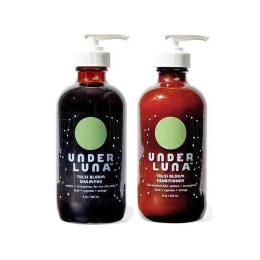 Under Luna 8 Oz Tulsi Bloom Shampoo & Conditioner Duo, White